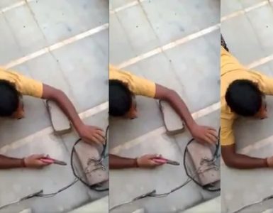 Man crawls to avoid evidence of Power Theft